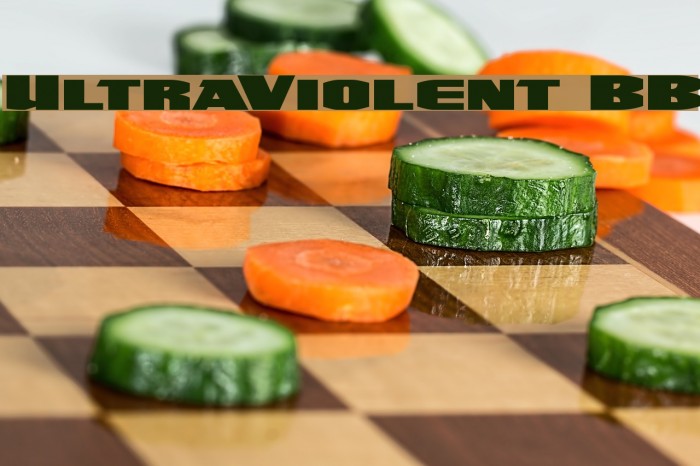 UltraViolent BB Font examples