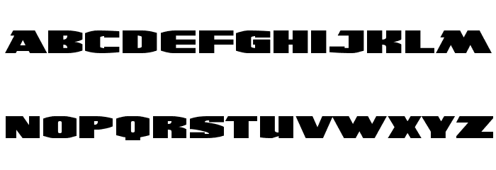 UltraViolent BB Font LOWERCASE