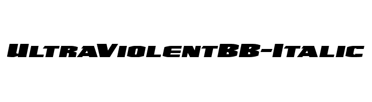 UltraViolentBB-Italic Font
