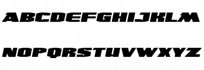 UltraViolentBB-Italic Font Litere mari