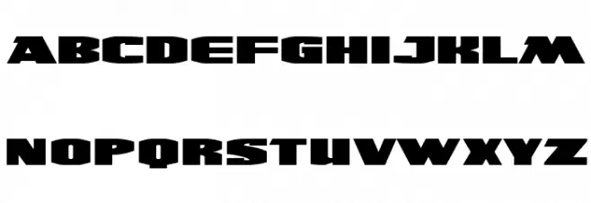 UltraViolentBB Schriftart Kleinbuchstaben