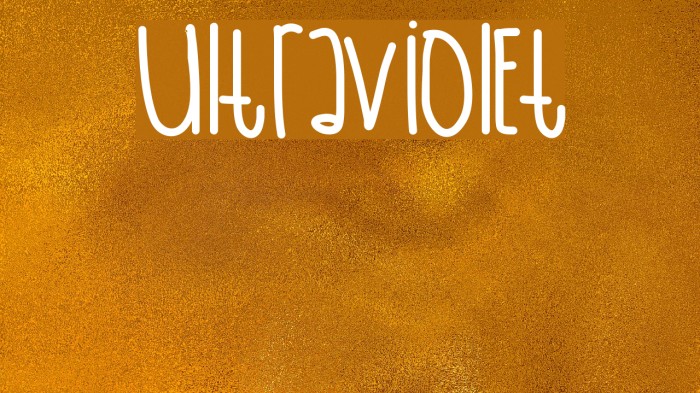UltraViolet Font examples