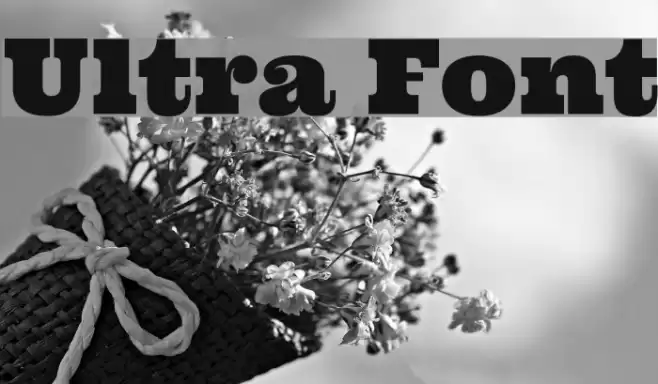 Ultra Font examples