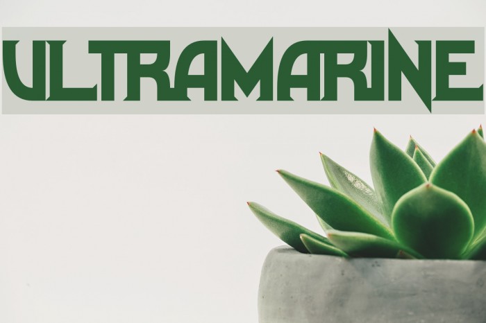 Ultramarine Font examples