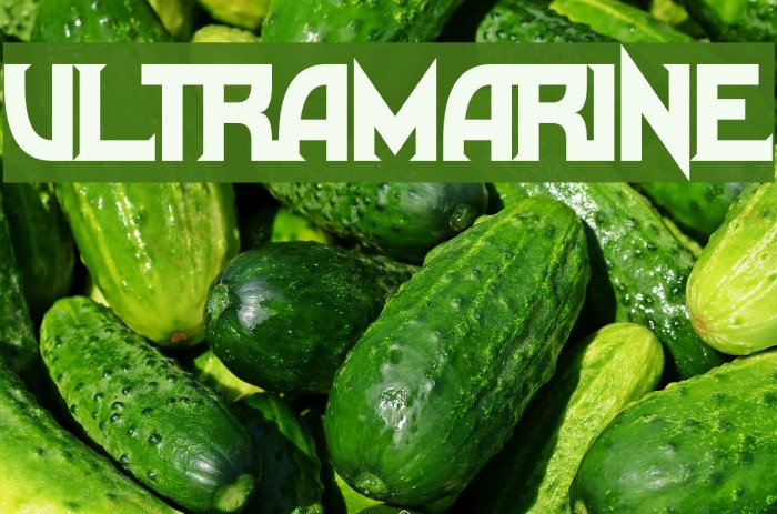Ultramarine Font examples