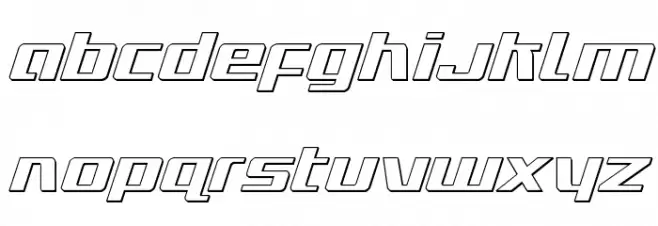 Ultramarines 3D Italic خط أحرف صغيرة