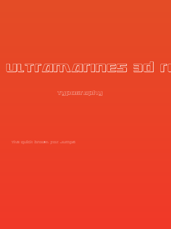 Ultramarines 3D Regular Poster