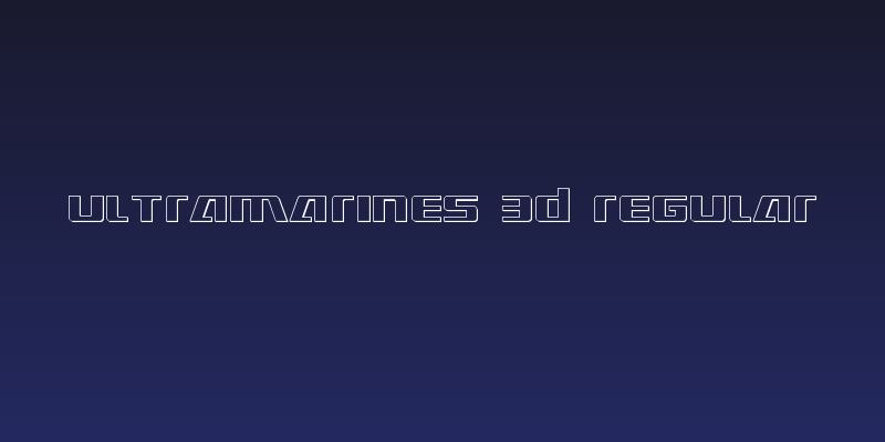 Ultramarines 3D Regular Social Header