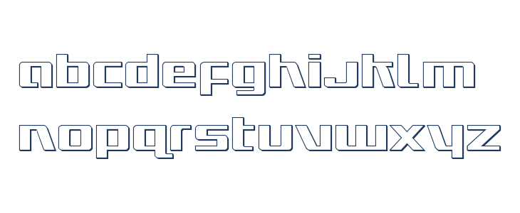 Ultramarines 3D Regular Lowercase