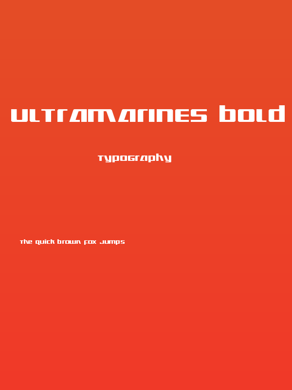 Ultramarines Bold Poster