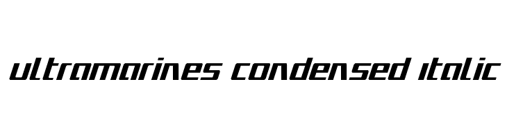 Ultramarines Condensed Italic  Fuentes Gratis Descargar