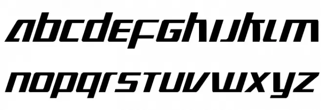 Ultramarines Condensed Italic Font Litere mari
