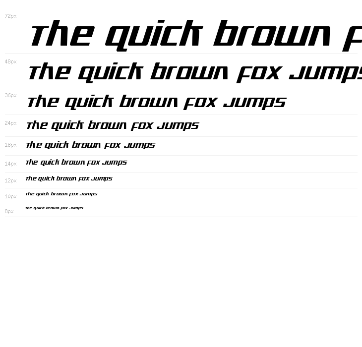 Ultramarines Condensed Italic Waterfall