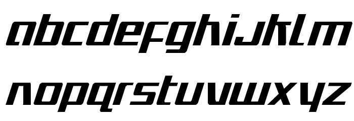 Ultramarines Condensed Italic Font LOWERCASE