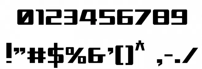 Ultramarines Condensed Font OTHER CHARS