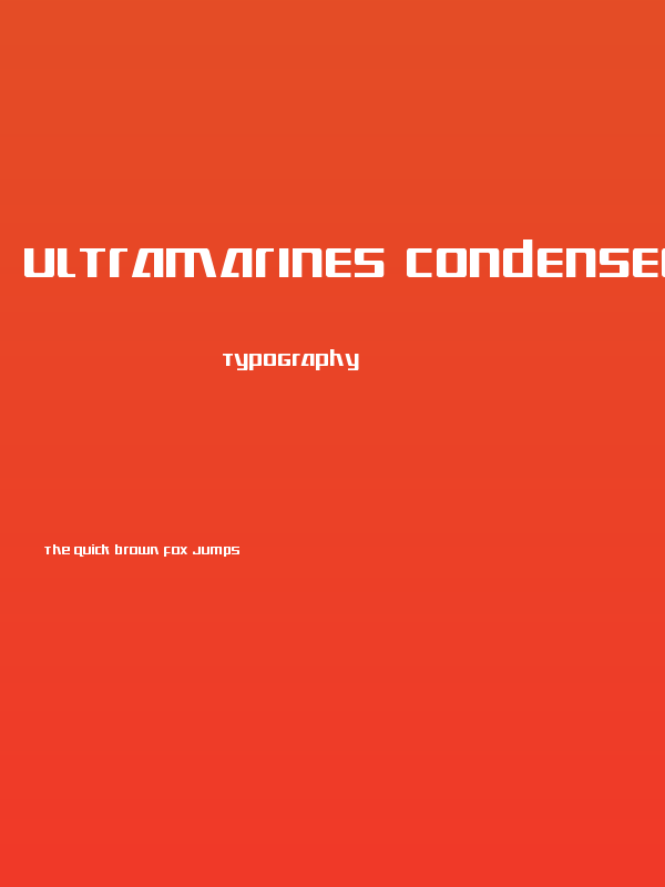 Ultramarines Condensed Poster
