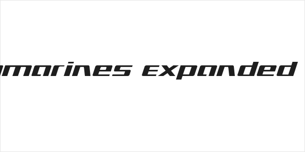 Ultramarines Expanded Italic Logo