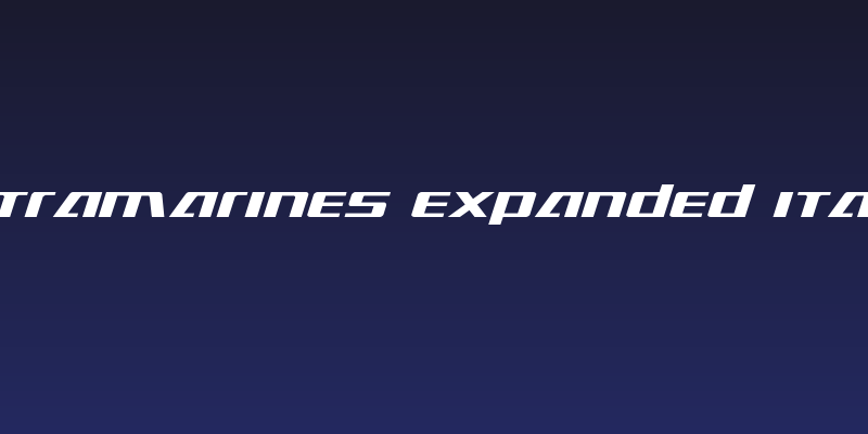 Ultramarines Expanded Italic Social Header