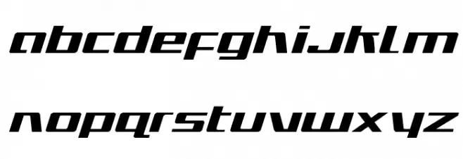 Ultramarines Expanded Italic फ़ॉन्ट लोअरकेस