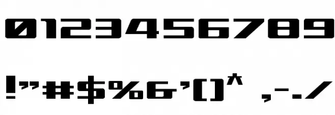 Ultramarines Expanded Font OTHER CHARS