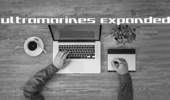 Ultramarines Expanded Font examples