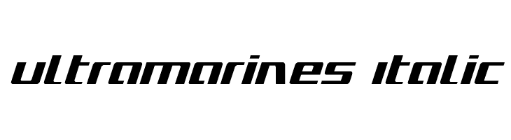 Ultramarines Italic  Fuentes Gratis Descargar
