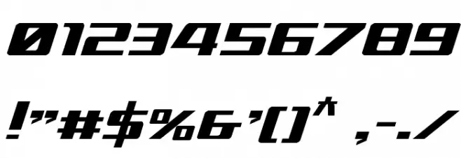 Ultramarines Italic Font OTHER CHARS