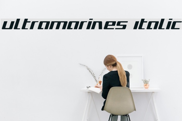 Ultramarines Italic Example 2