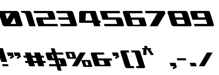 Ultramarines Leftalic Font OTHER CHARS