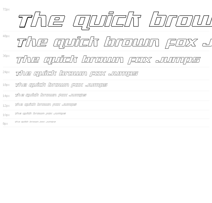 Ultramarines Outline Italic Waterfall