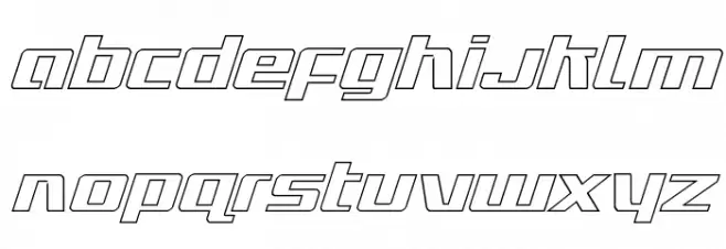 Ultramarines Outline Italic 字体 小写
