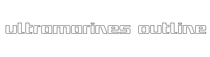Ultramarines Outline  Fuentes Gratis Descargar