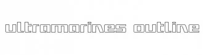 Ultramarines Outline  Descarca Fonturi Gratis