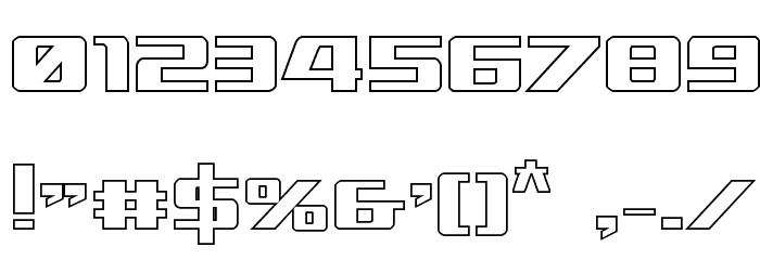 Ultramarines Outline Font OTHER CHARS