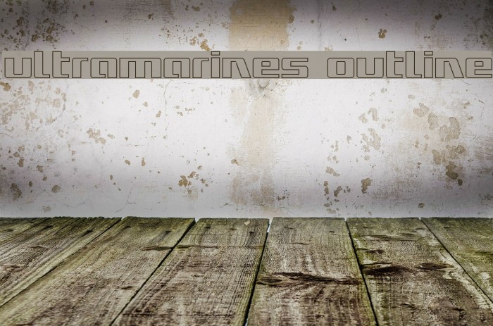Ultramarines Outline Font examples