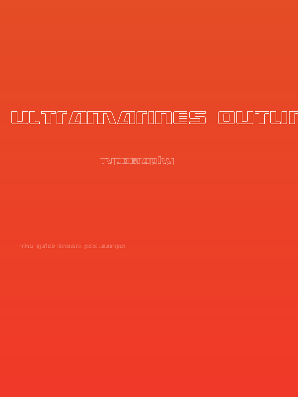 Ultramarines Outline Poster