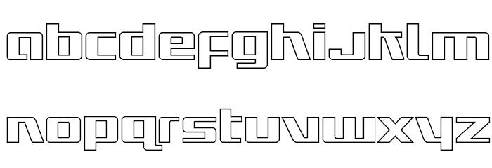 Ultramarines Outline Font LOWERCASE