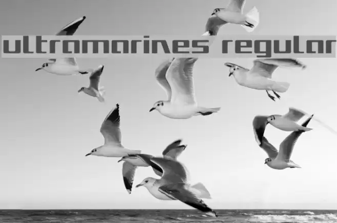 Ultramarines Regular Font examples