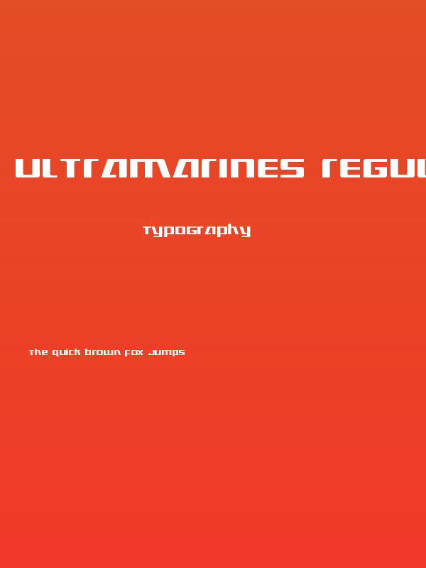 Ultramarines Regular Poster