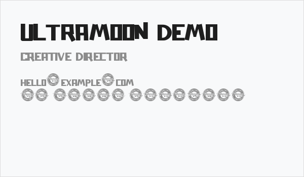 Ultramoon Demo Business Card