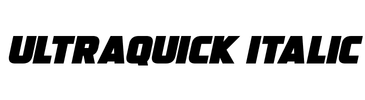 Ultraquick Italic  les polices de caractères gratuit tlcharger