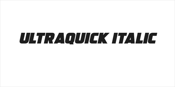 Ultraquick Italic Logo