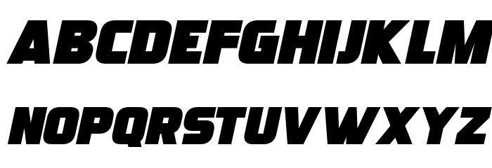 Ultraquick Italic Font LOWERCASE