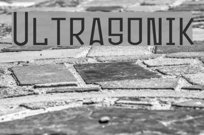 Ultrasonik Font examples