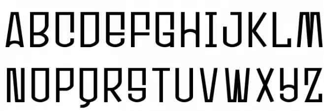 Ultrasonik Font LOWERCASE