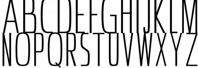 Ultrathins Font Litere mari