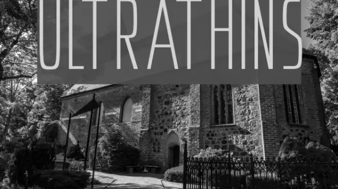 Ultrathins Font examples