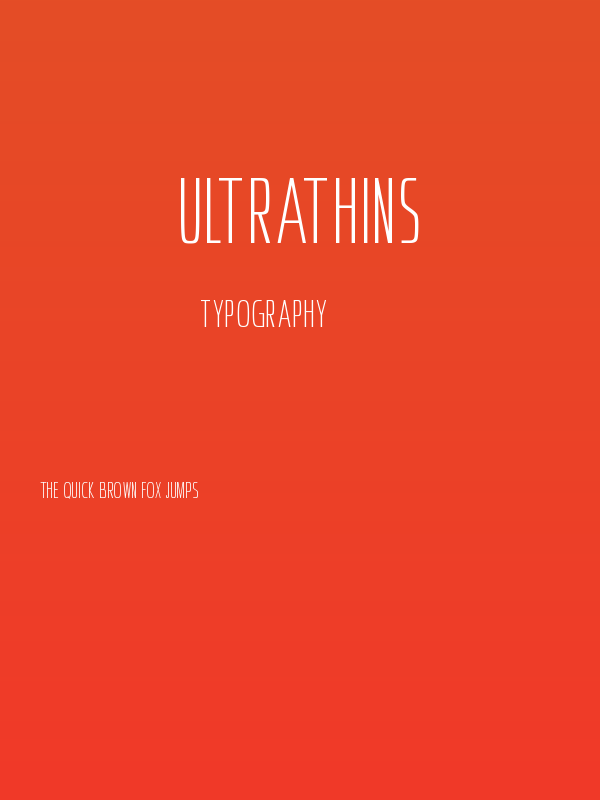 Ultrathins Poster