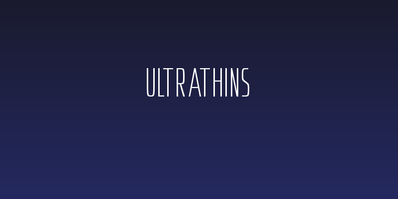 Ultrathins Social Header