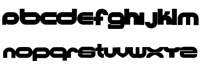 Ultraworld black Font LOWERCASE